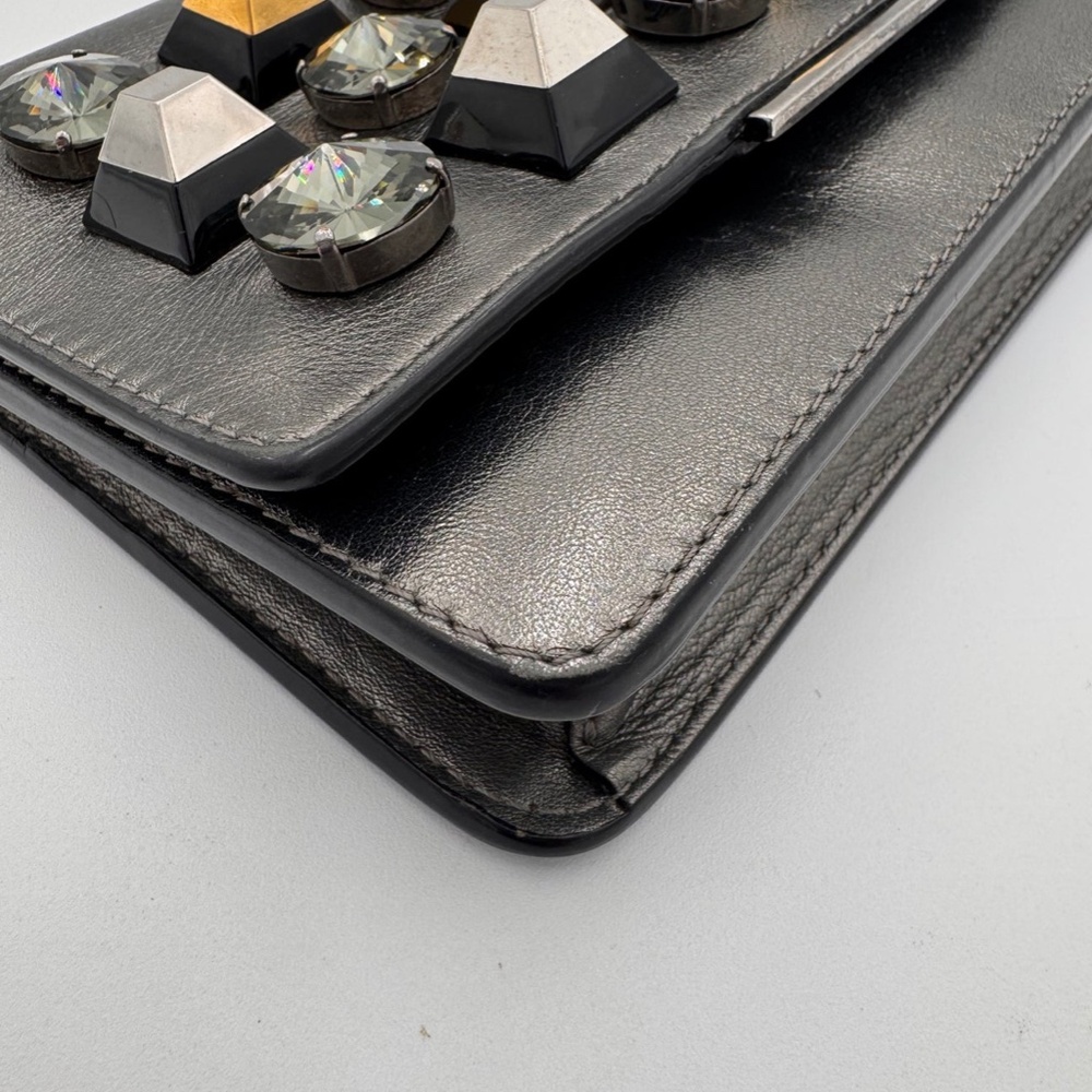 Fendi Dotcom Embellished Wallet On Chain - image 4